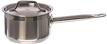 Supersteel Sauce Pan, 4-1/2 Qt, 8'' X 5-1/4'', With Cover, Induction Ready, Stainless Stee