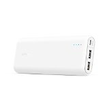 Anker PowerCore 15600 - Most Powerful Power Bank - Super High Capacity 15600mAh Portable Charger with 48A Output and PowerIQ Technology for iPhone iPad Samsung Galaxy and More White