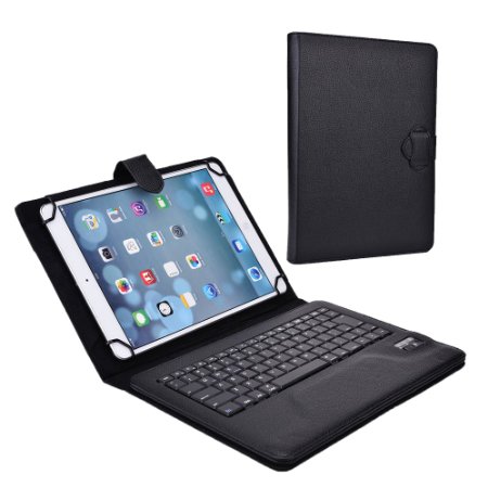 Lenovo LePad S2010 / Tab 2 A10-70 Keyboard case, COOPER INFINITE EXECUTIVE Bluetooth Detachable QWERTY Wireless Keyboard Carrying Case Tablet Cover Folio with Stand (Black)