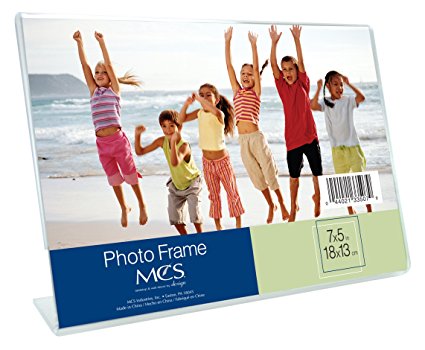 MCS 5x7 Inch Bent Acrylic Picture Frame, Horizontal (33507)