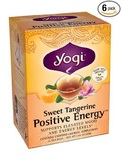 Yogi Sweet Tangerine Positive Energy, 1.02 Ounce (Pack of 6)