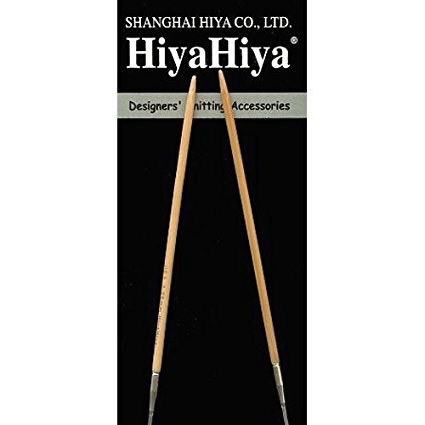HiyaHiya Circular 40-inch (101cm) Bamboo Knitting Needle; Size US 15 (10mm) HIBCIR40-15