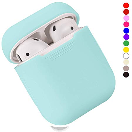 EYEKOP AirPods Case, Premium Ultra-Thin Soft Skin Cover Compatible with Apple AirPods 2 & 1 - Mint Green