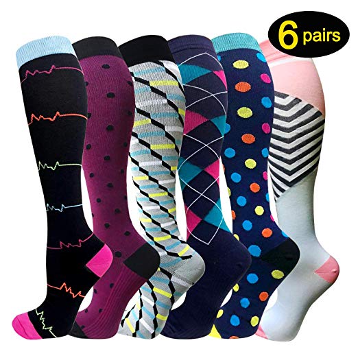 Compression Socks For Women Men 20-25mmHg-Best Medical, Nursing, Travel & Flight Socks