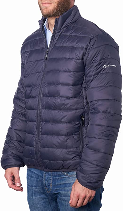 Alpine Swiss Niko Men's Down Jacket Puffer Coat Packable Warm Insulation & Feather Light Weight