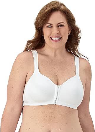 Playtex Women’s 18 Hour Front Close Extra Back Support Wireless Bra, USE52E