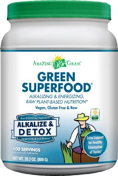Amazing Grass Green SuperFood Alkalize & Detox, 100 Servings, 28.2 Ounces