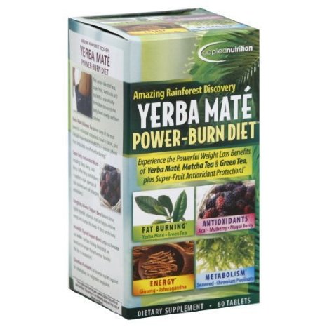 Applied Nutrition Yerba Mate Power-burn Diet, 60-Count
