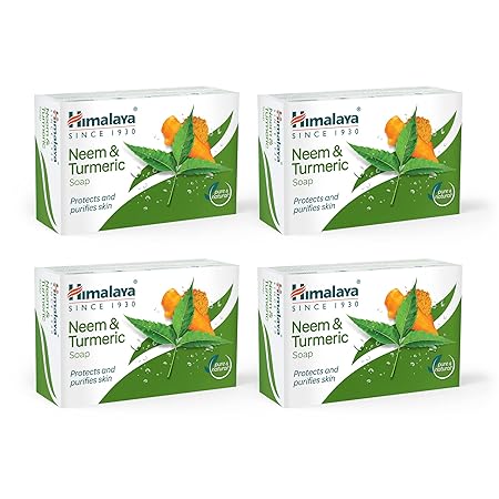 Himalaya Soap, Neem & Turmeric, 75g (Pack of 4)