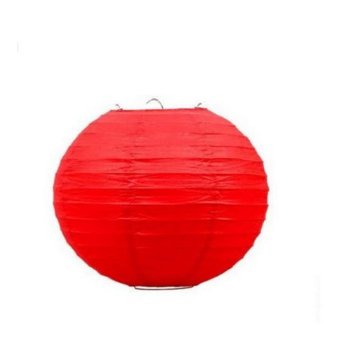 12 PCS Red Chinese/Japanese Paper Lantern/Lamp 12" Diameter - Just Liroyal Brand