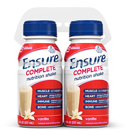 Ensure Complete Nutrition Shake, Vanilla, 8-Ounce, 4 Count