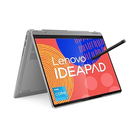 Lenovo IdeaPad Flex 5 Intel Core i3 1315U 14"(35.5cm) WUXGA  IPS 2-in-1 Laptop (8GB/512GB SSD/Win 11/Office 2021/Backlit KB/FPR/FHD Camera/Alexa/3 Month Game Pass/Arctic Grey/1.5Kg),82Y0004YIN