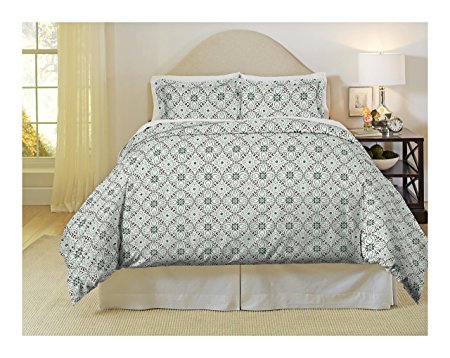 Pointehaven Heavy Weight Flannel Duvet Set, Full/Queen, Ankara