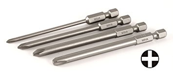 Wiha 76094 Phillips Power Blade Bit Set, 4-Piece