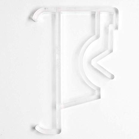 Levolor Valance Clips, Clear Plastic