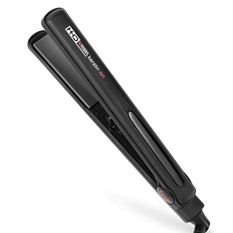 Hair Straightener Professional Titanium Flat Iron with Digital LCD Display, Dual Voltage, Instant Heat Up, For all hair types, Wide Plates