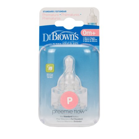 Dr Browns 2 Pack Natural Flow Preemie Standard Nipple