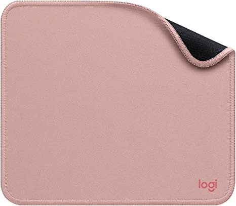 Logitech Mouse Pad - Studio Series, Computer Mouse Mat with Anti-slip Rubber Base, Easy Gliding, Spill-Resistant Surface, Durable Materials, Portable, in a Fresh Modern Design - Pink