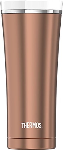 Thermos Sipp 16 Ounce Stainless Steel Vacuum Insulated Travel Tumbler, Rose Gold