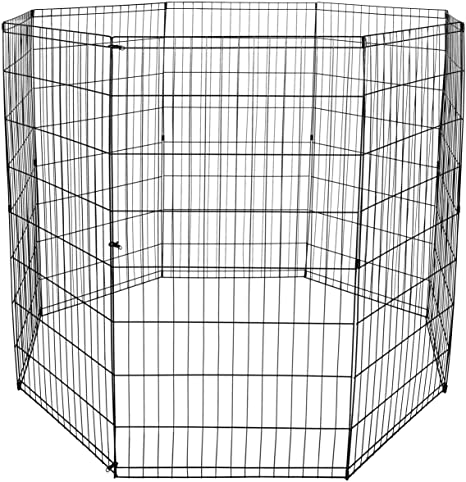 ZENY Puppy Pet Playpen 8 Panel Indoor Outdoor Metal Portable Folding Animal Exercise Dog Fence