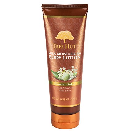 Tree Hut Shea Moisturizing Body Lotion, Hawaiian Kukui, 9 Ounce (Pack of 2)