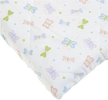 Carters Quilted Woven Playard Fitted Sheet, Butterfly (Discontinued by Manufacturer)