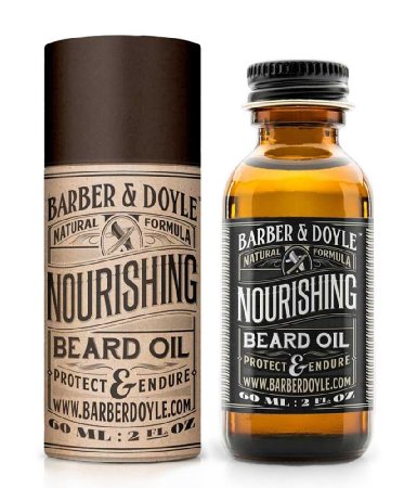 100% Natural Beard Oil & Conditioner Balm For All Beards. Big 2oz Easy Use Bottle. Best Non-Greasy Unscented Lube. Protect & Moisturize for a Healthy Growth. Enhance Your Beard Now with Barber & Doyle