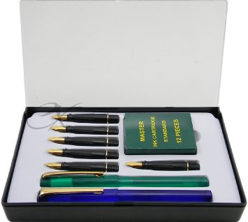Deluxe 20 Pc Master Calligraphy Pen Set w Ink Storage Case