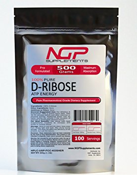 D-RIBOSE Powder 500g (1.1oz) -100% Pure - Energy -Endurance- Pharmaceutical
