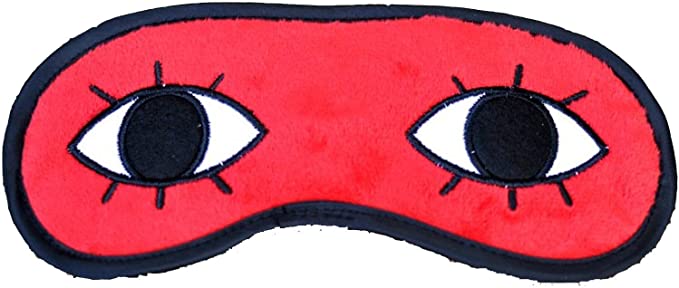 AnHua®Gintama Eyes Sleeping Eyeshade Sougo's Cosplay Blindfold Eye Mask Eye Cover Patche Elizabeth Red