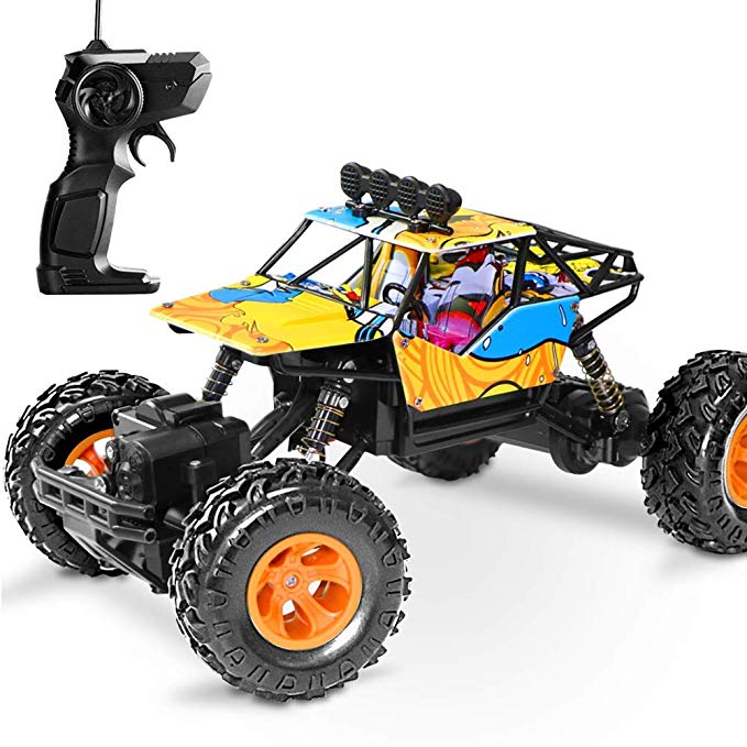 Neeyer RC Car 4WD 1/16 Crawlers Off Road Vehicle Toy Remote Control Car Doodle Color