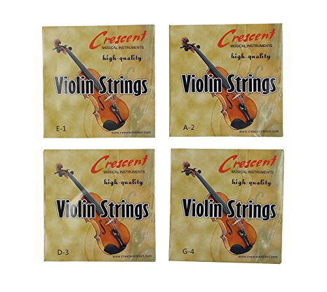 Set of 4/4 Violin Bowstring Strings (G-D-A-E)