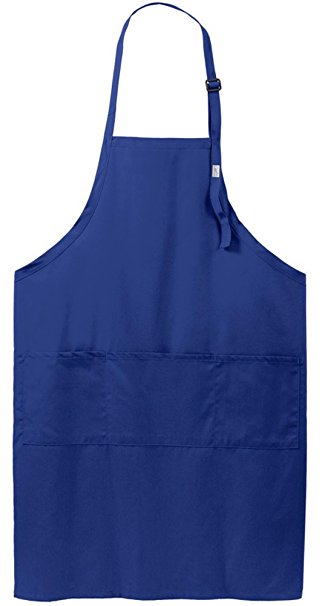 Heavyweight 8oz Adjustable Bib Apron with Three Pockets