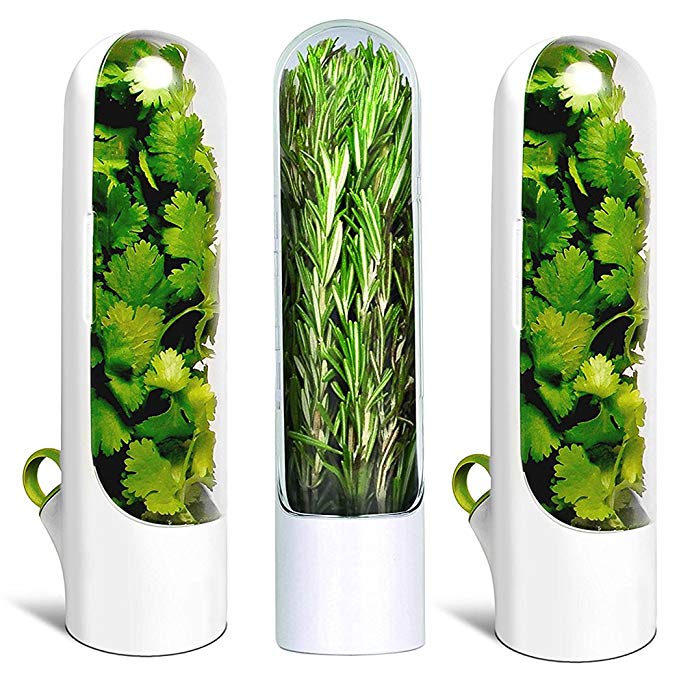 Cobble Creek Herb Saver Pod For The Fridge Small Produce Saver Food Storage Container Vegetable Keeper Herbs Storage