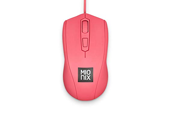 Mionix Avior Frosting Ambidextrous Optical Gaming Mouse (Peach/Pink)