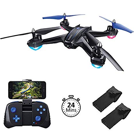 Akamino S6 WiFi FPV Drone, RC Quadcopter with 120° FOV 720P HD Camera for Adult, Portable Aircraft Toy for Beginners with Trajectory Flight, Gravity Sensor, 3D Flip, APP Control