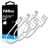 ZiBayTM 3 PACKS USB ChargingSync Data Cable 12 Inches for iPhone 6  6 Plus iPhone 5  5S  5C iPad Mini iPad Air iPod touch 5 iPod Nano 7 Compatible with all IOS 3 PACKS