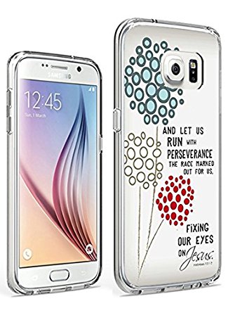 Galaxy S7 Slim Case Protective Cover for Samsung Galaxy S7 And Let Us Run with Perservrance the Race Marked out for Us Fixing Our Eyes on Jesus