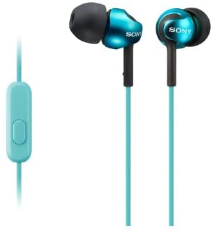 SONY sealed inner ear receiver MDR-EX110AP/L Turquoise