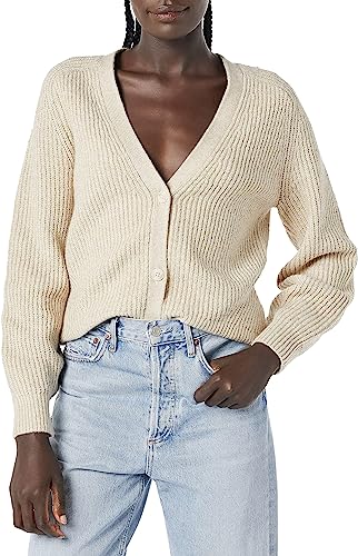 Amazon Essentials Womens Soft Touch Ribbed Blouson Cardigan