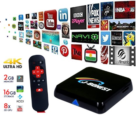 The Most Powerfull 2G16G TV BOXJBonest M8S Android TV Box Amlogic S812 Quad Core Fully loaded Add-ons with KODI Cloud TV H265 Airplay Miracast 3D Blu-ray 4K Stream Media Player Smart HTPC TV BOX