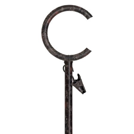 Kirsch Wrought Iron Baton Antique Pewter