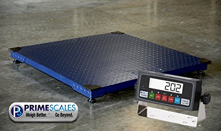 10000lbs Capacity, Durable Floor Pallet Scale, 5'x5' Base