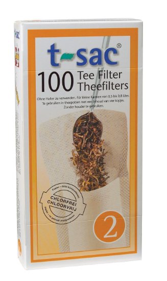 Tea Filter Bags, Disposable Tea Infuser, Size 2, Set of 100 Filters - from Magic Teafit