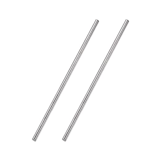 uxcell 4mm x 200mm 304 Stainless Steel Solid Round Rod for DIY Craft - 2pcs