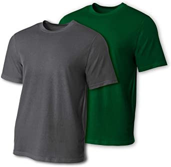 A4 Men's 2 Pack Fusion Cotton Short Sleeve Performance Crew