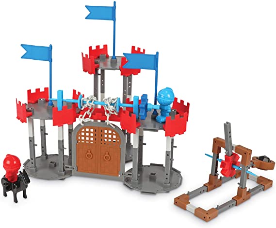 Learning Resources Engineering & Design Castle Set, STEM, Critical Thinking, Problem Solving, and Early Engineering Skills Toy, 123 Pieces, Ages 5