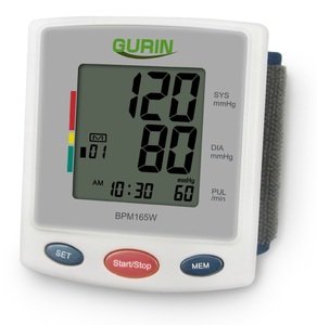 Gurin Pro Series Wrist Digital Blood pressure Monitor with Case - Large Display