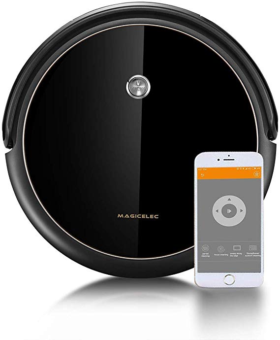 Robot Vacuum Cleaner with APP Controls, Self-Charging, Quiet,1200PA Super Suction, Systematic Mapping Cleaning, Wi-Fi Connectivity, Ideal for Pet Hair, Hard Floor, Carpet