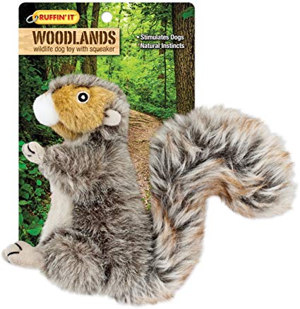 Westminster Pet Products Woodlands Plush Squirrel Dog Toy, Small